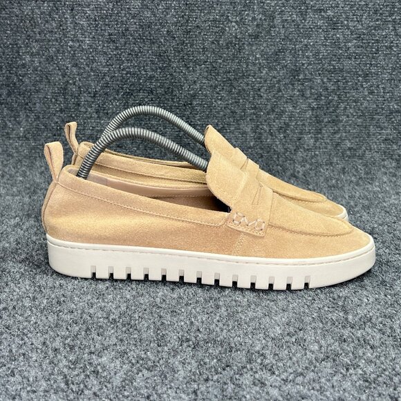Vionic Uptown Hybrid Penny Loafers Women's 9.5 Sand Suede Slip On Casual Shoes - Picture 1 of 11